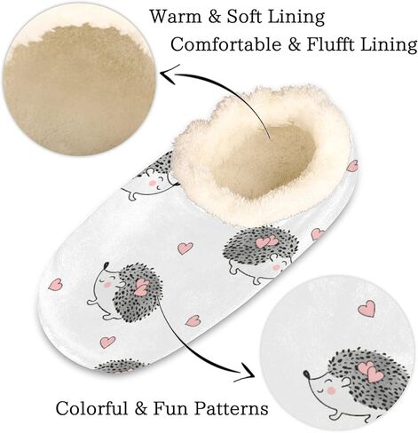 House Slippers for Women Men, Fuzzy Feet Slippers Memory Foam Slippers Fleece Lining Closed Back Home Shoes Anti Skid Slippers Indoor Outdoor Slippers in Saudi Arabia