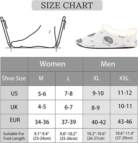 House Slippers for Women Men, Fuzzy Feet Slippers Memory Foam Slippers Fleece Lining Closed Back Home Shoes Anti Skid Slippers Indoor Outdoor Slippers in Saudi Arabia