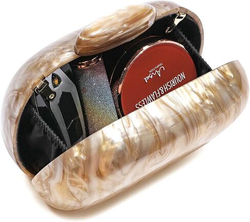 WuYangSto Acrylic Clutch Purses for Women formal, Evening Bags with Gold Chain for Party Anniversary in Saudi Arabia