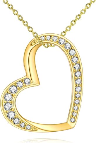 YFN Sterling Silver Heart Necklace for Women Birthday Gifts for Her Mom Wife Daughter Girlfriends in Saudi Arabia