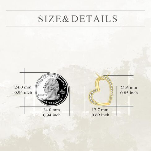 YFN Sterling Silver Heart Necklace for Women Birthday Gifts for Her Mom Wife Daughter Girlfriends in Saudi Arabia