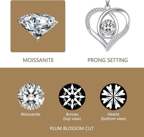 YFN Sterling Silver Heart Necklace for Women Birthday Gifts for Her Mom Wife Daughter Girlfriends in Saudi Arabia