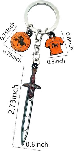 سلسلة مفاتيح بتصميم سيف بيرسي جاكسن من كيانجاو، مجوهرات تنكرية بتصميم نصف دم، هدايا للرجال والنساء in Kuwait