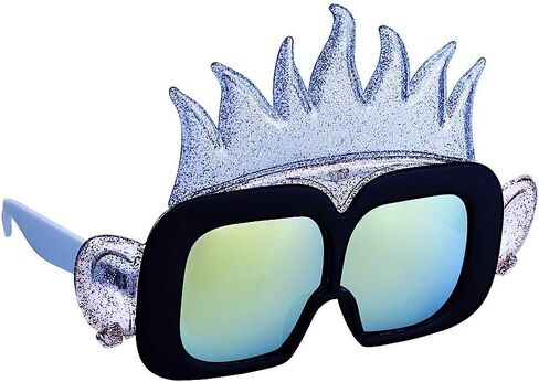 قناع إكسسوارات أزياء الشخصيات الرسمية من Sun-Staches Trolls، عدسات UV400 - مقاس واحد يناسب الجميع in Saudi Arabia