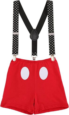 IBTOM CASTLE Half Birthday Baby Boy Girl Half Way to First 1/2 Cake Smash Outfit Romper Suspenders Bowtie Set for Photo Props in Saudi Arabia