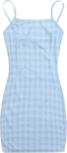 Floerns Women's Going Out Mini Dress Spaghetti Strap Polka Dots Y2k Date Night Dresses in Saudi Arabia