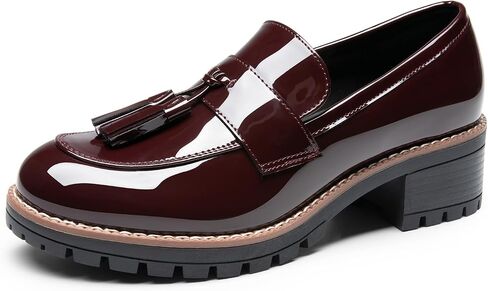 DREAM PAIRS Womens Loafers, Slip On Platform Chunky Penny Heeled Loafers for Women Dressy and Work, Business Casual Shoes for Women in Saudi Arabia