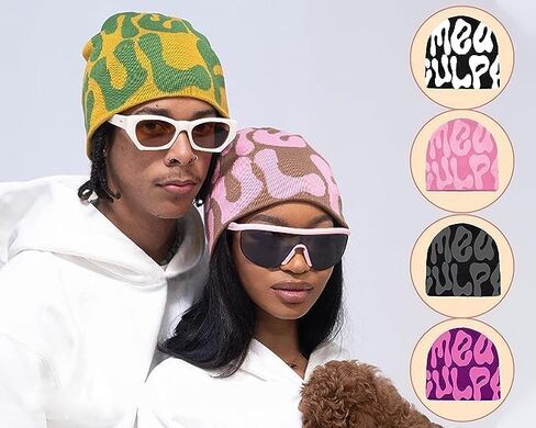 YEAHHOME for you Forever Women Graphic Beanie Skull Hat قبعة محبوكة قبعة شتوية دافئة MEA Culpa Y2K قبعة سوداء in Kuwait