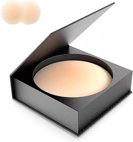 غطاء الحلمة - فطائر حلمة سيليكون لاصقة - أغطية حلمة فطيرة قابلة لإعادة الاستخدام للنساء مع صندوق سفر أسود in Kuwait