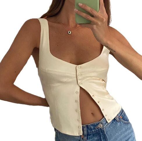 Women Elegant Lace V Neck Camis Sleeveless Spaghetti Strap Slim Camisoles Vintage Backless Tank Top Summer Clothes in Saudi Arabia