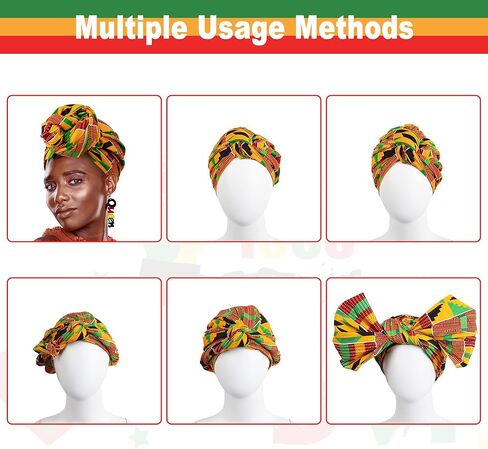 Juneteenth African Jewelry for Women, Juneteenth Bracelets Necklace Bandana Earrings Party Favors, Bead Bracelet Head Wrap Scarf Earrings Necklace, Freedom African Accessories Parade Party Supplies in Kuwait