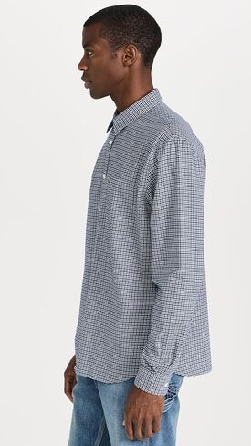 Lacoste Men's Long Sleeve Regular Fit Checkered Button Down Shirt in Saudi Arabia