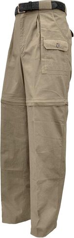 Tag Safari Zambezi Convertible Pants for Men, Covered Utility Pocket, Zip Off, 100% Cotton in Kuwait