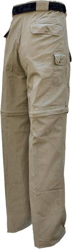 Tag Safari Zambezi Convertible Pants for Men, Covered Utility Pocket, Zip Off, 100% Cotton in Kuwait
