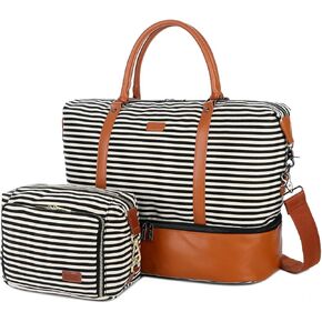 BAOSHA HB-28 السيدات قماش السفر عطلة نهاية الأسبوع حقيبة ليلة حمل المحمولة على القماش الخشن حمل حقيبة in Kuwait