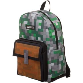 Bioworld Minecraft Squares Allover Print Backpack Bookbag One Size in Saudi Arabia