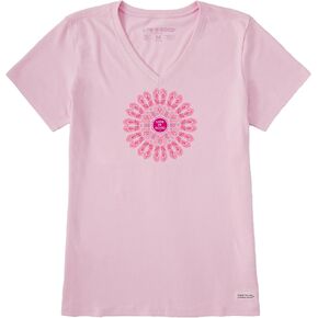 Life is Good Women's Crusher Tee Flip Flop Mandala in Saudi Arabia