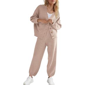LAMISSCHE Womens Loungewear Set Oversized Matching Lounge Sets with Pockets Tracksuit 2 Piece Outfits