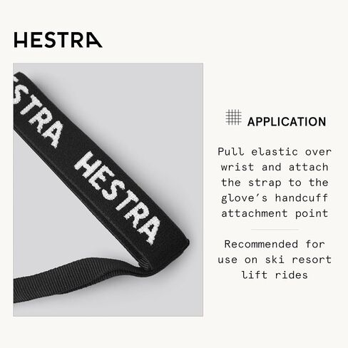 Hestra Men's Slim Handcuffs Glove Strap 100/17mm (Size 8-11) I Ski Glove Leash in Saudi Arabia