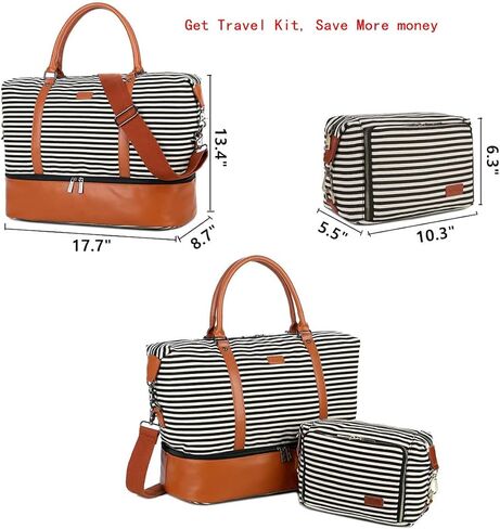 BAOSHA HB-28 السيدات قماش السفر عطلة نهاية الأسبوع حقيبة ليلة حمل المحمولة على القماش الخشن حمل حقيبة in Kuwait