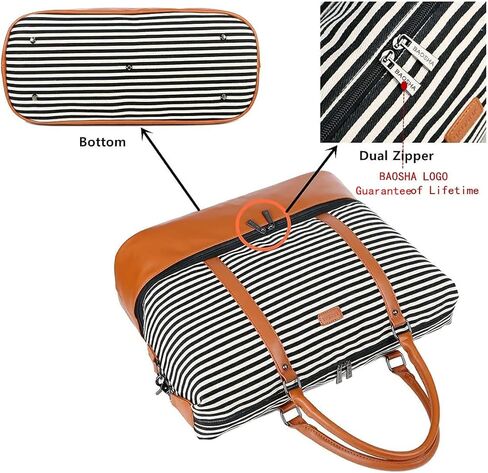 BAOSHA HB-28 السيدات قماش السفر عطلة نهاية الأسبوع حقيبة ليلة حمل المحمولة على القماش الخشن حمل حقيبة in Kuwait