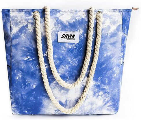 SHWN White pineapple design waterproof tote bag for gym, beach travel, daily bag, daily bag, zipper, inner bag upgrade in Saudi Arabia