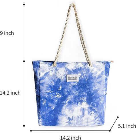 SHWN White pineapple design waterproof tote bag for gym, beach travel, daily bag, daily bag, zipper, inner bag upgrade in Saudi Arabia