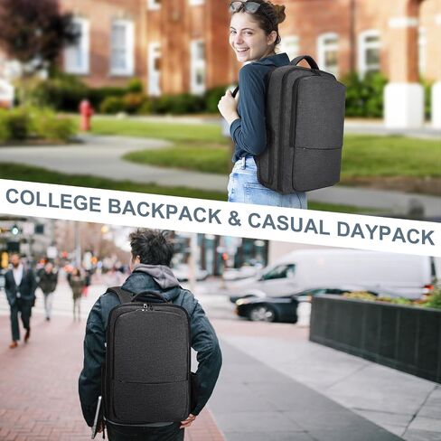 حقيبة ظهر للكمبيوتر المحمول من BERTASCHE، حقيبة ظهر للسفر للأعمال للرجال، حقيبة ظهر كبيرة للعمل الجامعي تناسب 15.6 بوصة كمبيوتر محمول على شركات الطيران معتمدة قابلة للتوسيع 27L-40L مع حقيبة أحذية in Kuwait