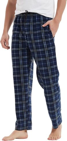 FELEMO Men's Super Soft Pajama Pant Comfy Lounge Plaid Sleep Pants, M-XXL in Kuwait