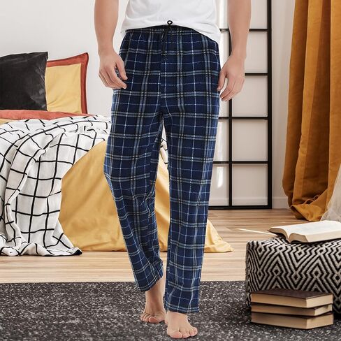 FELEMO Men's Super Soft Pajama Pant Comfy Lounge Plaid Sleep Pants, M-XXL in Kuwait