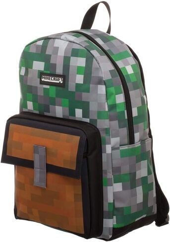 Minecraft Squares Allover Print Backpack Bookbag One Size in Saudi Arabia