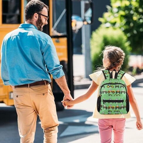 Backpack for Toddler Boys Tractor Lightweight Mini Shoulder Backpack Adjustable Casual Daypack Rucksack for Kindergarten Preschool Nursery Outdoor Age 3-8 S in Saudi Arabia