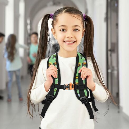 Backpack for Toddler Boys Tractor Lightweight Mini Shoulder Backpack Adjustable Casual Daypack Rucksack for Kindergarten Preschool Nursery Outdoor Age 3-8 S in Saudi Arabia