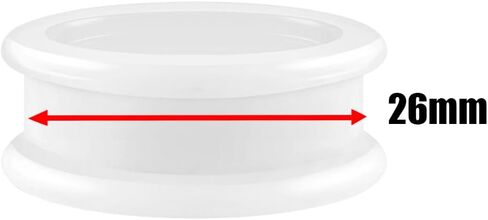 bodyjewellery White Double Flare Tunnels Ear Plugs SI01 wholesale Lot Ear s Stretching Stretchers bulk Piercing 4Pcs in Saudi Arabia