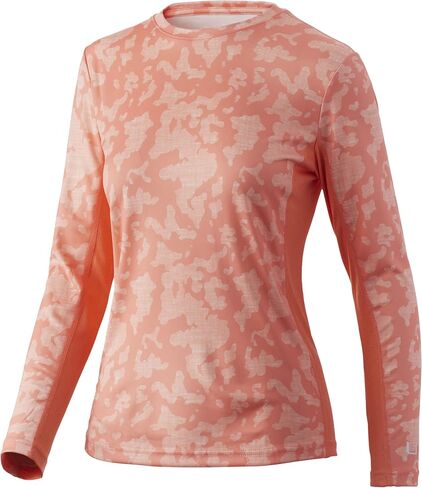 HUK Women's Icon X Camo Long Sleeve Shirt |Performance Fishing Shirt in Saudi Arabia