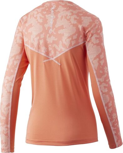 HUK Women's Icon X Camo Long Sleeve Shirt |Performance Fishing Shirt in Saudi Arabia