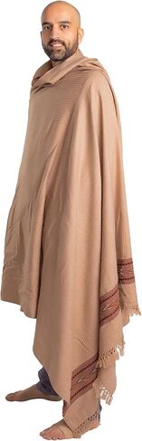 Om Shanti Crafts Meditation Shawl or Blanket, Exotic Shawl/Wrap, Oversize Scarf or Stole. Unisex in Kuwait
