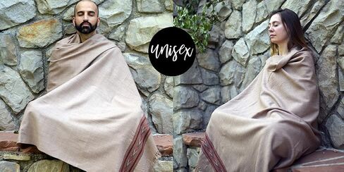 Om Shanti Crafts Meditation Shawl or Blanket, Exotic Shawl/Wrap, Oversize Scarf or Stole. Unisex in Kuwait