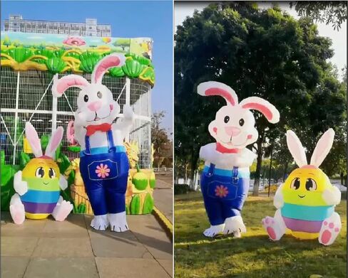 زي ارنب عيد الفصح القابل للنفخ زي ارنب منفوخ بذلة فاخرة للحفلات التنكرية للبالغين in Kuwait