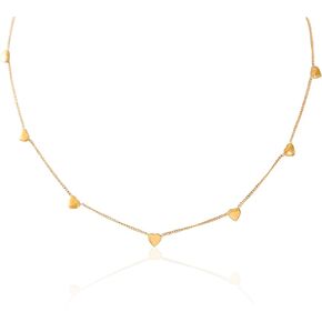 BIFACE القلائد القلب للنساء القلائد والمجوهرات للفتيات في سن المراهقة النساء 16K الذهب مطلي القلب قلادة المختنق قلادة مجوهرات هدايا للنساء الفتيات هدايا عيد الميلاد للنساء in Kuwait