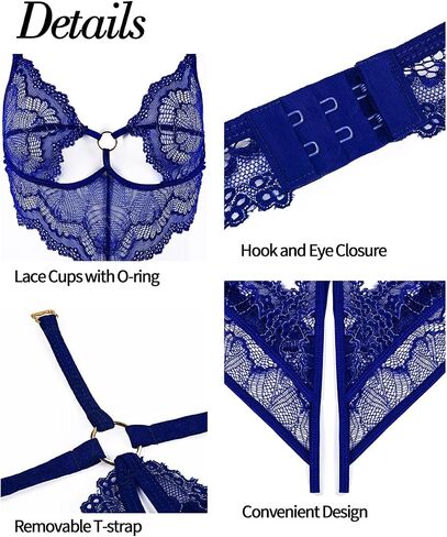 LINGERLOVE Women Lingerie Lace Bodysuit One Piece Babydoll Teddy Lingerie for Women S-4XL in Saudi Arabia