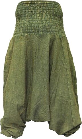 Shopoholic Fashion Unisex Stonewashed Plain Hippy Harem Trouser in Kuwait