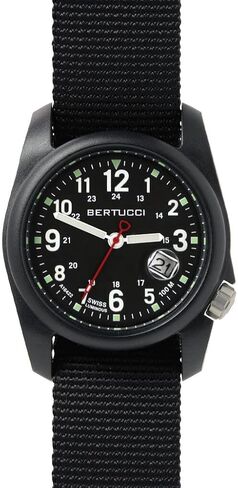 Bertucci Dx3 Super - Black Dial / Black Case- 95 Black Nylon Band in Saudi Arabia