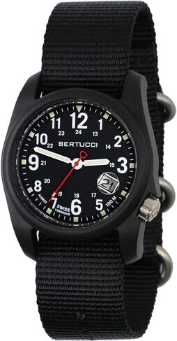 Bertucci Dx3 Super - Black Dial / Black Case- 95 Black Nylon Band in Saudi Arabia