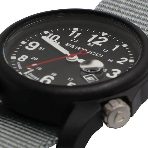 Bertucci Dx3 Super - Black Dial / Black Case- 95 Black Nylon Band in Saudi Arabia