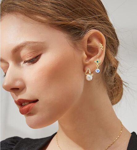 FIRAZIO 12 جهاز كمبيوتر شخصى 16G الغضروف حلق 316L الفولاذ المقاوم للصدأ تشيكوسلوفاكيا أقراط متدلية للنساء الرجال فراشة زهرة القلب هيبولرجينيك أقراط مسطحة الظهر الزنمة الأريكة اللولب ثقب المجوهرات in Kuwait