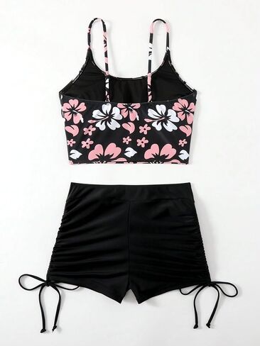 GORGLITTER Women's 2 Piece Tankini Swimsuits Tummy Control Bathing Suit with Shorts Swimwear in Saudi Arabia