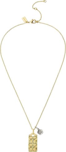 Coach Quilted C Tag Pendant Necklace in Saudi Arabia
