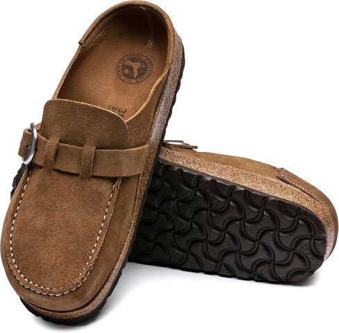 Birkenstock Unisex Buckley Clog, Tea Suede, Size 38 EU (7-7.5 M US Women) in Kuwait