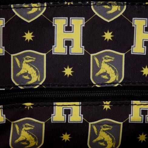 Loungefly Harry Potter Hufflepuff Patch Varsity Plaid Crossbody Bag in Saudi Arabia
